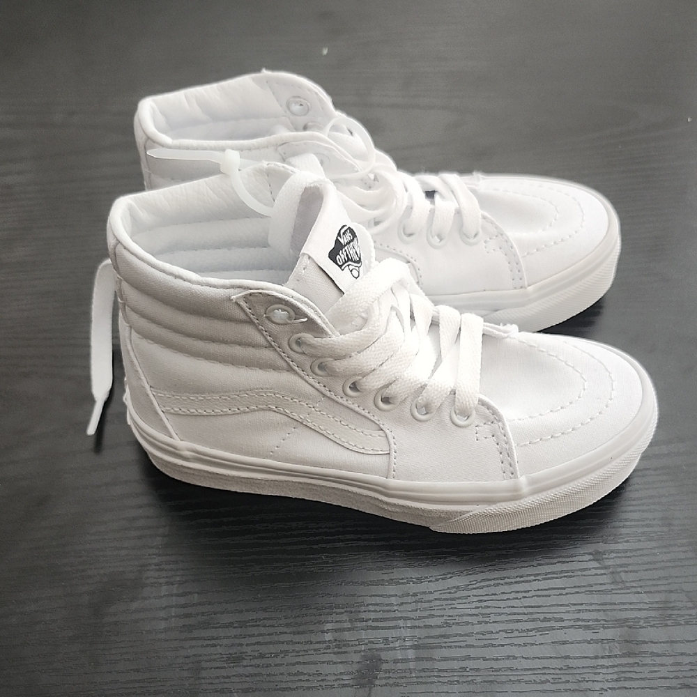 Vans Kids Classic White High-Tops - Picture 2 of 4
